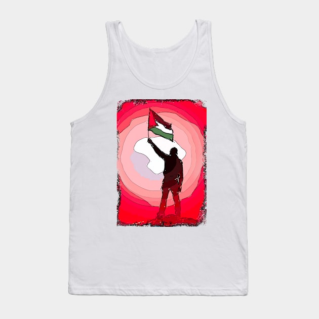 Palestine Flag Lives Matter P1 Tank Top by FasBytes